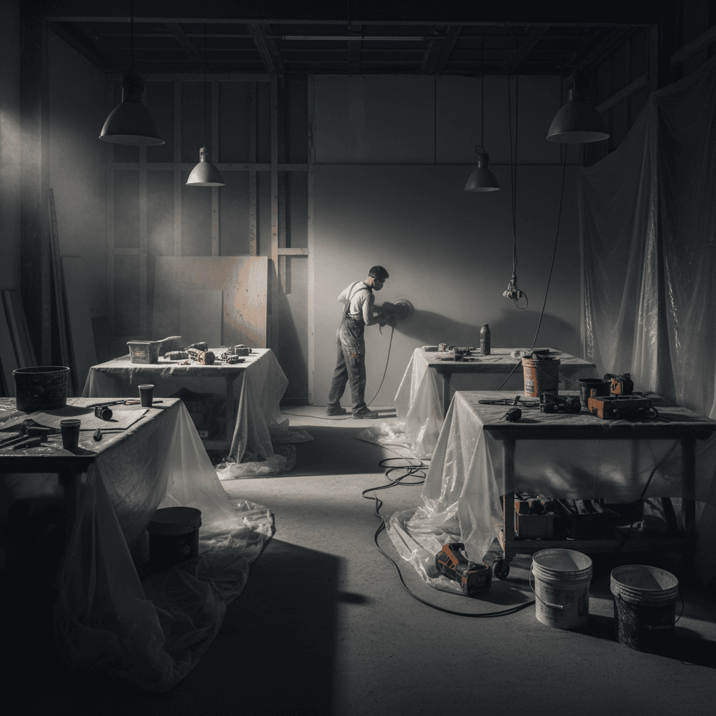 Professional surface preparation and sanding work